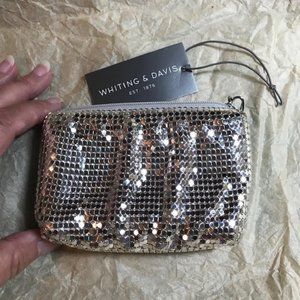NWT - Metal Mesh Coin/Card Case - WHITING & DAVIS